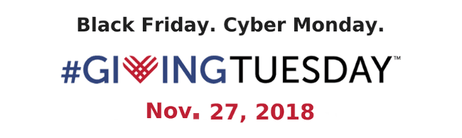 Black Friday. Cyber Monday. #GivingTuesday